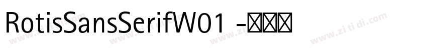 RotisSansSerifW01 字体转换